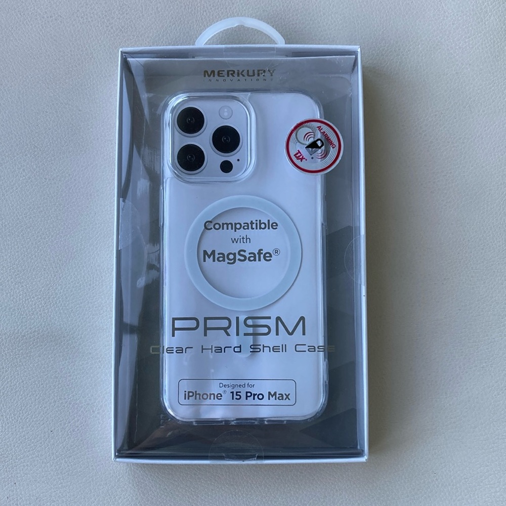PRISM iPhone 15 Pro Max Clear Hard Shell Case MagSafe